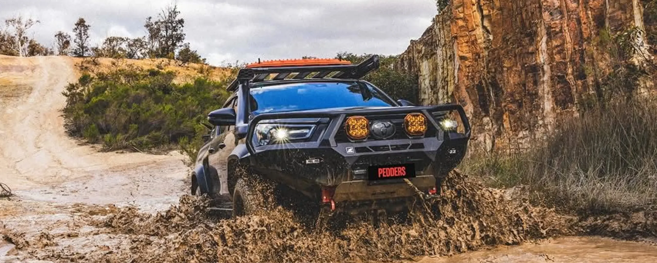 Pedders vehicle in 4WD scene