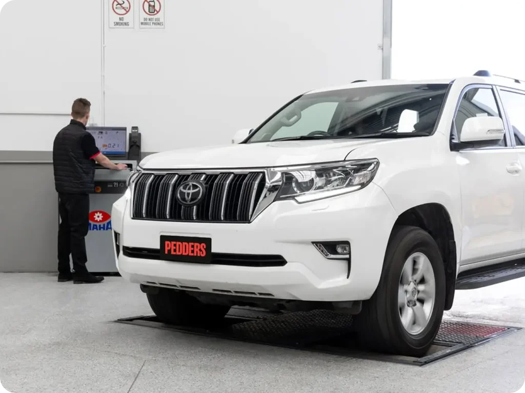 Pedders mechanic at work