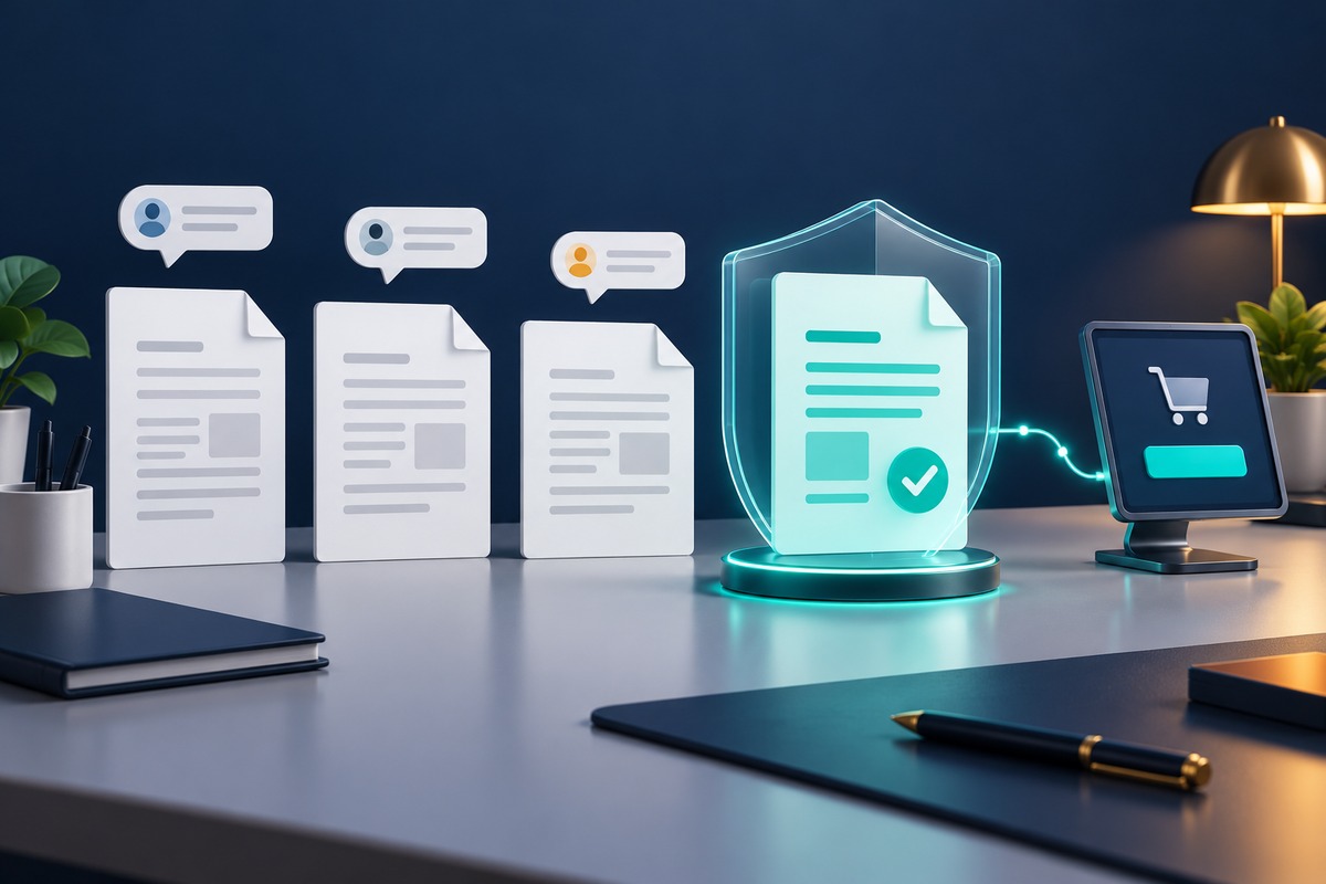 Quote versions and conversations leading to a protected approved offer